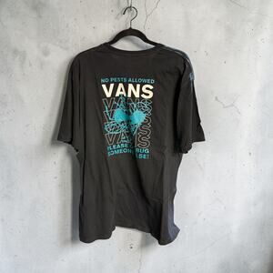 VANS Off the Wall No Pests Allowed Mens Tshirt - Black Size XX